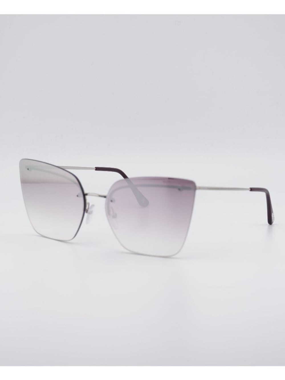 Tom Ford Camilla-02 FT0682 16Z Sunglasses Palladium Butterfly Frame, Pink Lenses